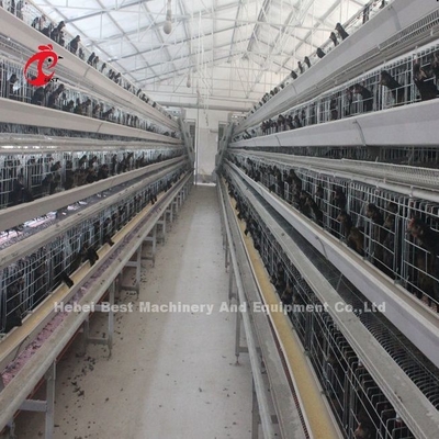 2.8mm-3.5mm Cage Wire Diameter Poultry Farming Cage System per un'elevata efficienza di allevamento Adela