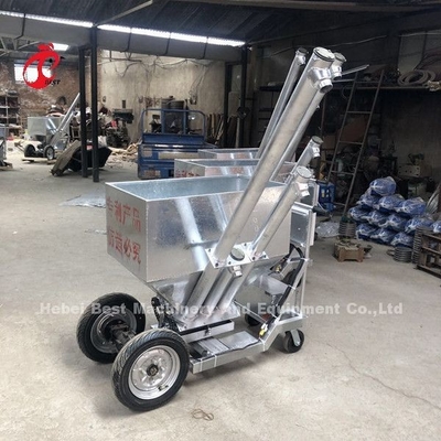 Il carretto d'alimentazione del pollo automatico ha progettato per l'azienda avicola della gabbia in batteria del pollo sabbiosa
