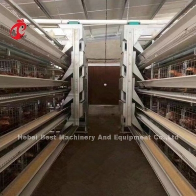 Sistema di gabbia a batteria a strato automatico H Frame per 30000 uccelli