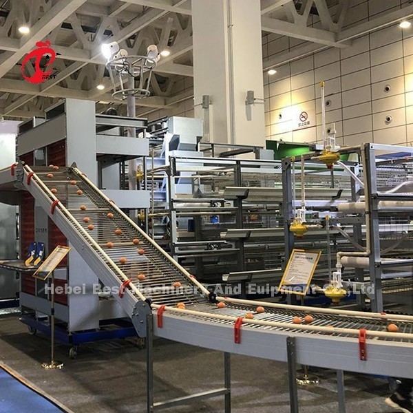 Tipo attrezzatura della batteria dell'azienda avicola di strato con la macchina d'alimentazione automatica 9 Tires Mia